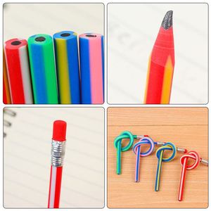 ดินสอพลาสติกนิ่มน่ารัก สีสันสดใส สำหรับเด็ก  รับทำโลโก้ตามสั่ง ของขวัญส่งเสริมการขาย  ใช้ในโรงเรียน - Product Image 5