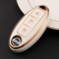 Magicocase Nissan Qashqai Murano Tiida Maxima Altima Infiniti 2018-2020 Housse de clé intelligente en TPU, étui de protection pour clé de voiture, 5 couleurs