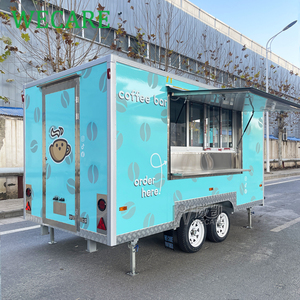 WECARE Carritos de Comida, Camión de Comida Cuadrado, Camión de Hot Dogs y Pizza, <span class=keywords><strong>Restaurante</strong></span> Móvil, Barra de Jugos, Remolque de Comida Totalmente Equipado - Product Image 3