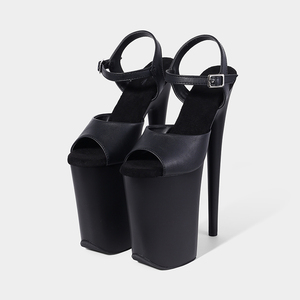 Sandalias de tacón de aguja <span class=keywords><strong>unisex</strong></span> de 23 cm con correa al tobillo, plataforma sexy para verano, con hebilla, ligeras, Evergreen Height - Product Image 5