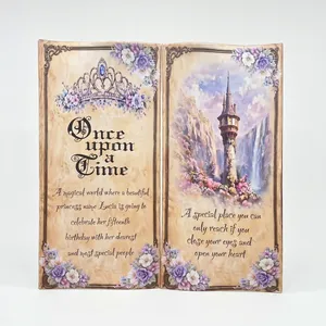 Toile de fond 3D en forme de livre ouvert 8x8 pieds avec support en aluminium, toile tendue pour photomaton, idéale pour la décoration d'événements féeriques et de fêtes - Product Image 2