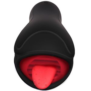 Máquina sexual HM, entrenadores de pene con lengua para lamer Oral, copa de masturbación con succión al vacío, Juguetes sexuales de Garganta Profunda para hombres Gay - Product Image 1