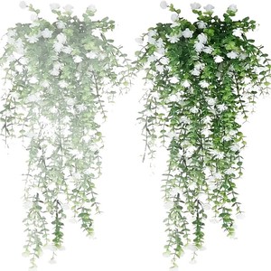 In Stock Mixed Color Eucalyptus Ivy Flower Vine Artificial Greenery <b>Leaves</b> Lotus <b>Wall</b> Hanging Home Scene <b>Decor</b> - Product Image 5