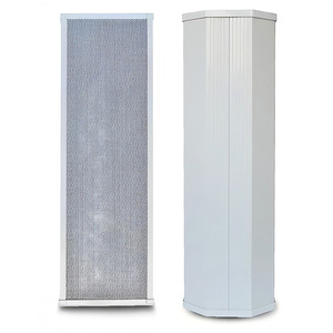 Altavoz Exterior Impermeable Tipo Columna 235x125x380mm Estéreo 2.0 Canales 110V Plástico Para Escuelas, Muelles y Sistemas de Megafonía - Product Image 1