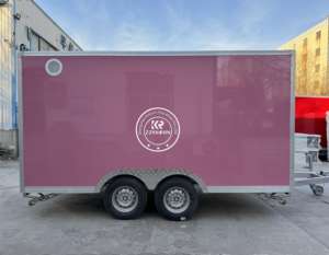 Remorque de restauration mobile personnalisée pour la vente de nourriture de rue, <span class=keywords><strong>camion</strong></span> de restauration rapide, remorque de traiteur pour les activités commerciales en extérieur - Product Image 4
