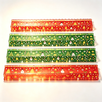 4 supports de tuiles de mahjong en dentelle creuse, en acrylique transparent, pour jeu de mahjong américain, accessoires de table