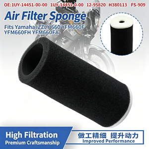 Élément de filtre à air pour VTT Yamaha Grizzly 660 YFM660F <span class=keywords><strong>Raptor</strong></span> <span class=keywords><strong>350</strong></span> YFM350, cartouche de filtre à air en mousse, pièces de <span class=keywords><strong>quad</strong></span> tout-terrain - Product Image 1