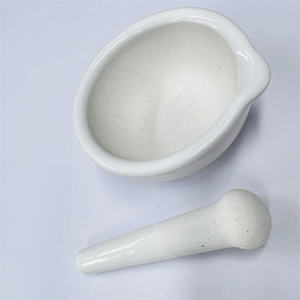 내마모성 코런덤 알루미나 세라믹 모르타르 그릇 및 절구(실험실용품) - Product Image 3