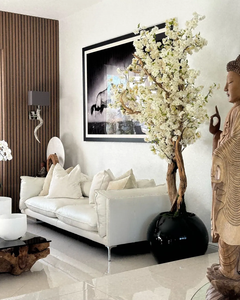 Arbre à fleurs de cerisier artificiel blanc sur mesure, dernière tendance, vente chaude sur Tik Tok et YouTube, pour la décoration intérieure - Product Image 3