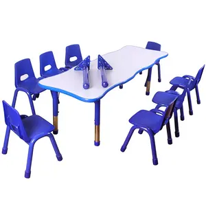 幼儿园家具幼儿家具矩形波表孩子桌椅
