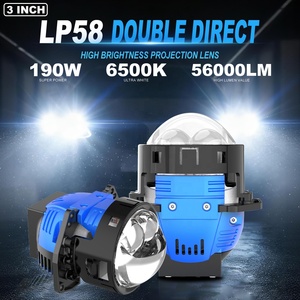 Lente <span class=keywords><strong>de</strong></span> Proyector Bi-LED Xenplus <span class=keywords><strong>de</strong></span> Fábrica OEM LP58 Actualizada, 3 Pulgadas H4 190W, Mini Faro LED, Color 6500k, Lente <span class=keywords><strong>de</strong></span> Proyector Láser Bi-LED - Product Image 2