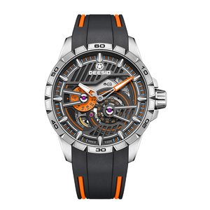 Dessio Men's Luxury <b>Skeleton</b> <b>Automatic</b> Mechanical <b>Watch</b> with Original Movement Custom Logo Wrist Replacement Parts - Product Image 2