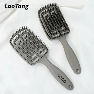 New Wholesale Hot Selling Eco-friendly Custom Color Waterproof Massage Plastic Portable Abs Detangling Hair Brush