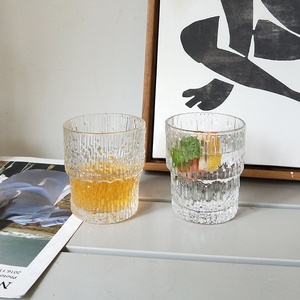 Tazza da Caffè in <span class=keywords><strong>Vetro</strong></span> Isolante Retrò Eco-Friendly Senza Manico e Senza Coperchio, Design Moderno per <span class=keywords><strong>Espresso</strong></span>, Latte, Succhi di Frutta - Product Image 1