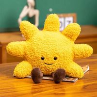 Amusable Soleil Petit Oreiller Soleil Peluche Jouet Lune Nuage Coussin Peluche Peluche