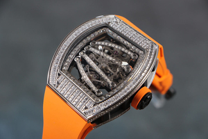 Elegant High End Luxury <b>Watch</b> Trendy Style diamond Encrusted Dial Stainless Steel <b>Watch</b> <b>Rubber</b> Strap Unisex Business Mech - Product Image 5