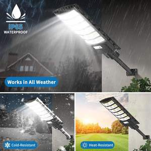 Farolas Solares con LED, Clasificación IP65, Sensor de Luz, Batería Incluida, Montaje en Pared para Jardín, Panel Solar y Luminaria - Product Image 3