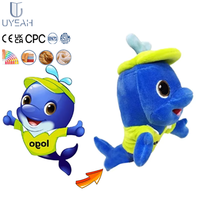 Pabrik Uyeah OEM/ODM Mainan Boneka Mini Kustom Desain Personal Boneka Hewan Isi Lembut Karakter Ikan Hiu untuk Hadiah