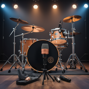 Micrófono Dinámico Cardioide con Cable Tom Mic XP COPPEREX, Conector XLR, Soporte para Instrumentos - Product Image 2