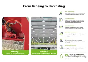Equipo de invernadero agrícola automatizado, sistema hidropónico Vertical de alta calidad