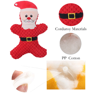 2024 Christmas Pack Donut Pet <b>Soft</b> Comfort Squeaky Chew Plush Dog <b>Toys</b> for Puppy Medium and <b>Large</b> Dogs - Product Image 6
