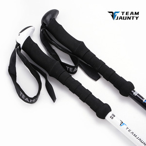 Bâtons de randonnée Team Jaunty 63-135cm en alliage d'aluminium avec verrouillage externe, style nordique - Product Image 4