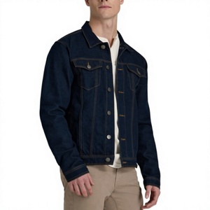 Veste en jean pour homme personnalisée à faible MOQ, délavage à la pierre, 100 % coton, séchage rapide, respirante, OEM, haute qualité - Product Image 3