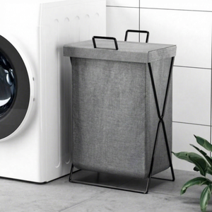 Hua Cheng Modern Bathroom Laundry Basket with Durable Non-Woven Fabric and Storage - Product Image 1