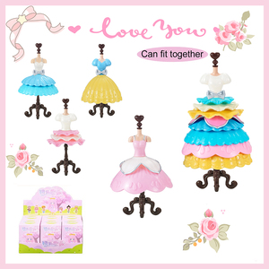 JinYing New Collectible DIY Assembly Dress <b>Toy</b> Plastic Princess Fashion Dressing Skirt <b>Toy</b> Hanger Stand <b>Girls</b> <b>Toy</b> - Product Image 5