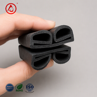 Joint d'étanchéité double chambre en mousse EPDM Shuangning insonorisant pour porte de chambre froide 35x45mm noir pour congélateur walk-in anti-bruit