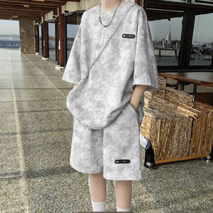 Conjuntos Deportivos de Algodón Estampados de Moda Urbana, Diseño Casual de Verano, Fabricación en Fábrica al Por Mayor, Estilo Hip Hop, Talla Grande - Product Image 3