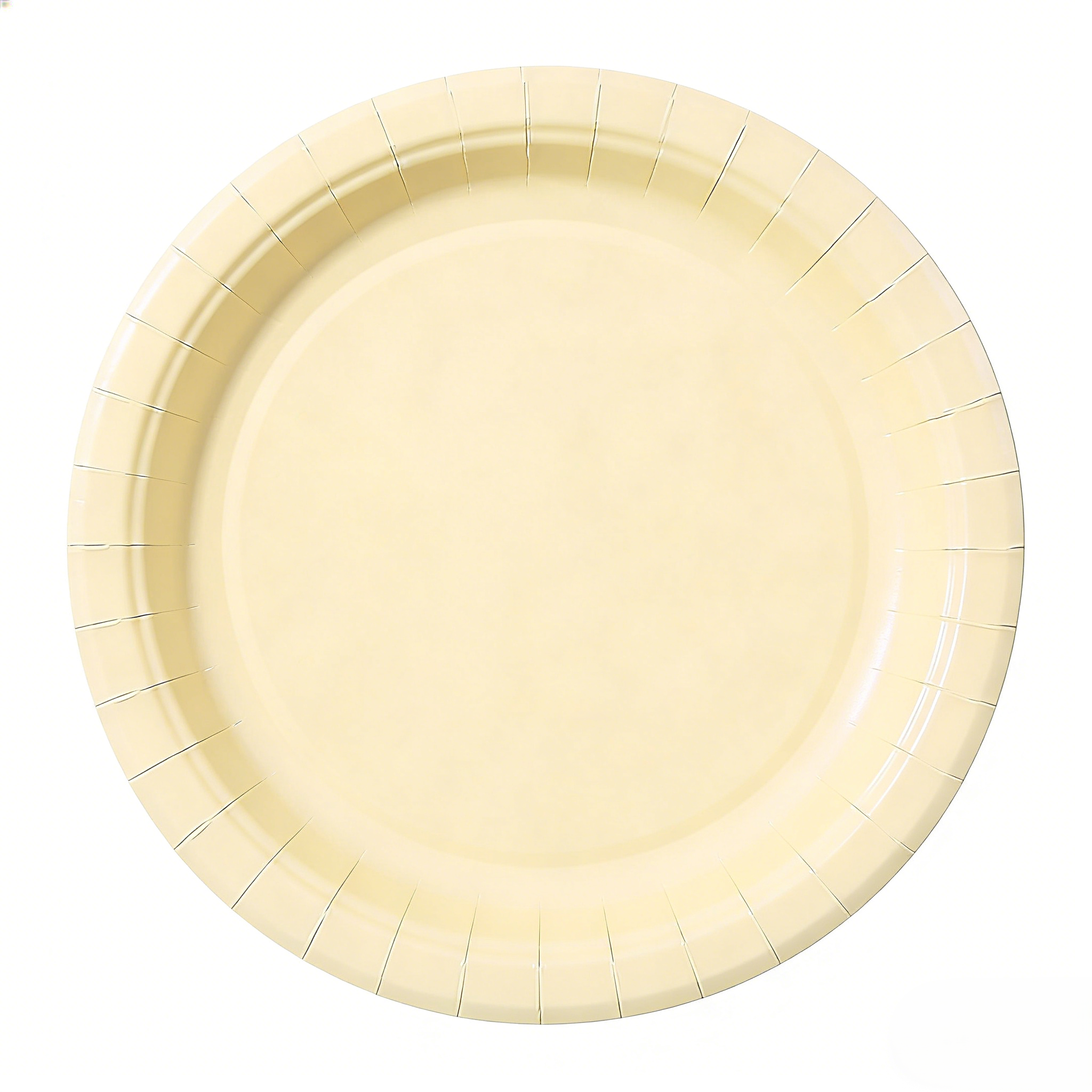 Plato de papel de 9 pulgadas * 10 piezas * Beige