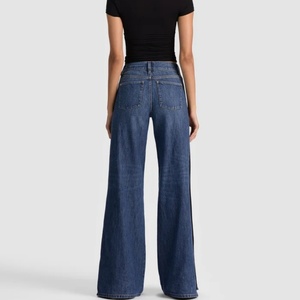 Pantalones Largos de Cintura Alta para Mujer, Diseño Moderno, Otoño, Jeans con Botones, Nuevo Modelo, Estilo Boyfriend, Pierna Recta, Holgados - Product Image 3