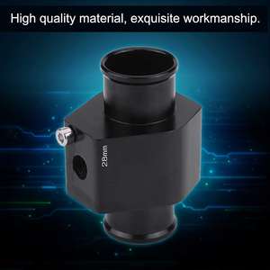 ท่อเชื่อมต่อหม้อน้ำอลูมิเนียมอัลลอยด์ อะไหล่รถยนต์ ตัวแปลงเกจวัดอุณหภูมิน้ำ พร้อมแคลมป์ 2 ตัว - Product Image 4