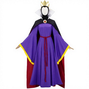 Costumi di Halloween per Donne Adulte, Cosplay Regina Madrina, Storia della Cenerentola, Regina Cattiva, Set Completo in Poliestere, Abito Elegante - Product Image 2