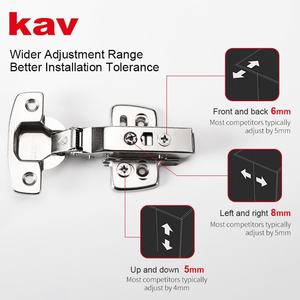 Bisagra de <span class=keywords><strong>Cierre</strong></span> <span class=keywords><strong>Suave</strong></span> de Ángulo Cero Ajustable en Dos Direcciones <span class=keywords><strong>para</strong></span> Puertas Gruesas, <span class=keywords><strong>Bisagras</strong></span> Ocultas <span class=keywords><strong>para</strong></span> <span class=keywords><strong>Muebles</strong></span> de Cocina - Product Image 3