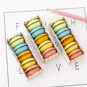 Regalo promozionale Cute Kawaii Dessert Food Series gomma da cancellare in gomma per bambini 3D a forma di biscotto gomma da cancellare personalizzata