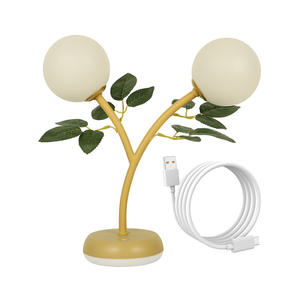 Lámpara Lunar LED de Doble Cabezal Recargable, Lámpara de Mesa de Doble Uso, Lámpara de Noche Creativa para Dormitorio Infantil, Opción Enchufable - Product Image 5