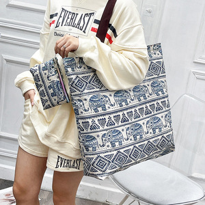 Bolsa de compras de tela Oxford impermeable, bolsa de mano plegable de gran capacidad, ecológica, para uso en supermercados - Product Image 4