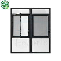 Fenêtres à battant à économie d'énergie Fenêtre en verre aluminium Fenêtres composites