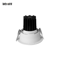 Spot encastré LED moderne 8W COB, intensité variable, température de couleur réglable, indice de protection IP65, anti-éblouissement, orientable, pour hôtel
