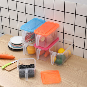 Contenitore per Frigorifero - <span class=keywords><strong>Scatola</strong></span> Trasparente in Plastica PP Multifunzionale <span class=keywords><strong>da</strong></span> <span class=keywords><strong>Parete</strong></span> per Conservare Frutta, Verdura e Carne - Product Image 4