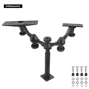 soporte sonda pesca telescopico 360 ajustable 15-20.7 pulgadas base doble una grande y una pequeña brazo giratorio marino - Product Image 2