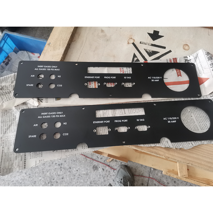 Custom Precision CNC Machining Control Panel Amplifier Front Panel Faceplate Aluminum Front Panel