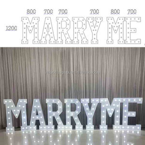 Letras Gigantes 3D MARRY ME con Luces LED, Letrero Luminoso para Propuesta de Matrimonio, Decoración de Fiesta de Compromiso - Product Image 6