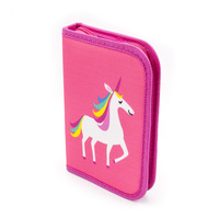Retour à l'école ensemble de papeterie rose licorne porte-crayon fente crayon poche couleur/Gel stylo pochette organisateur de bureau pour les filles