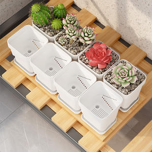 2024 G0077-A47 Северный пластиковый цветочный горшок креативный простой сочный цветочный горшок Геометрические Цветочные горшки Индивидуальный Мини-поднос - Product Image 1