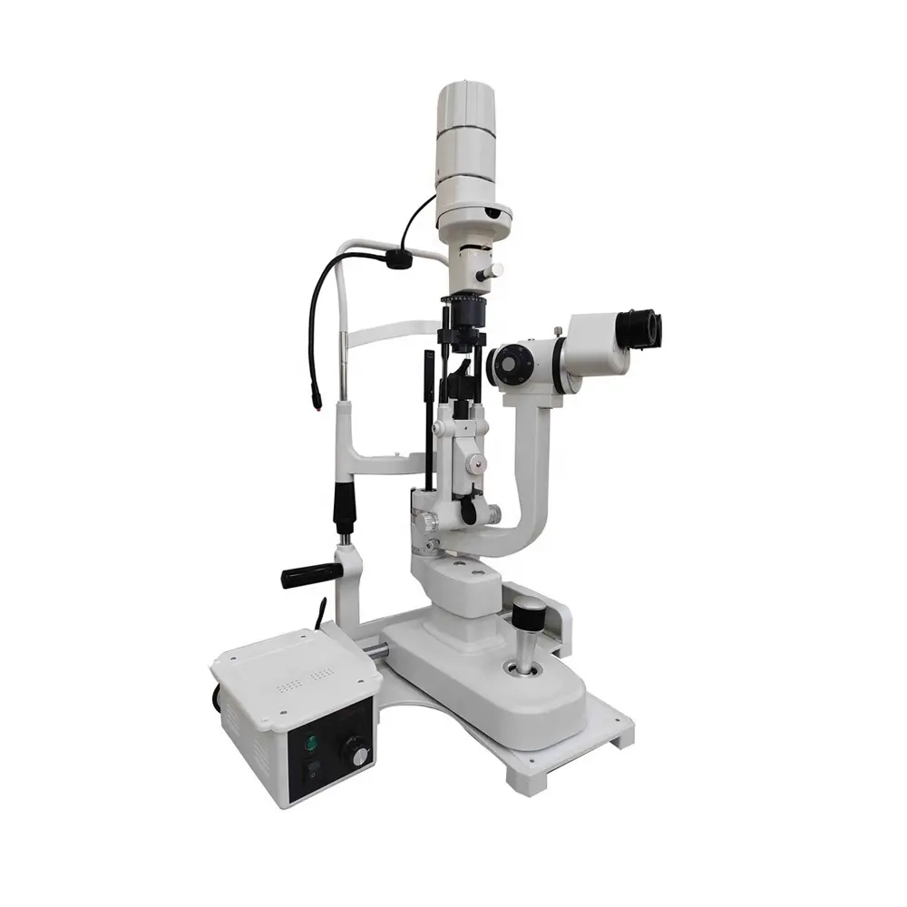SJ Optics Lâmpada portátil LS-4 Plus para visão de olhos, lâmpada portátil com fenda para microscópio e fotos, bom preço, para exame oftalmológico em hospital