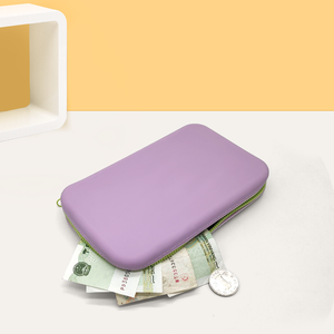 Mini Borse Unisex in Silicone con Chiusura a Cerniera, Portacarte Lungo <span class=keywords><strong>e</strong></span> Portamonete per Uomini <span class=keywords><strong>e</strong></span> Donne - Product Image 6