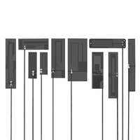 Antenne FPC 4G LTE, antenne 4G flexible 698-2700 MHz compatible avec GSM/3G pour traceur de véhicule / télémétrie / compteur intelligent
